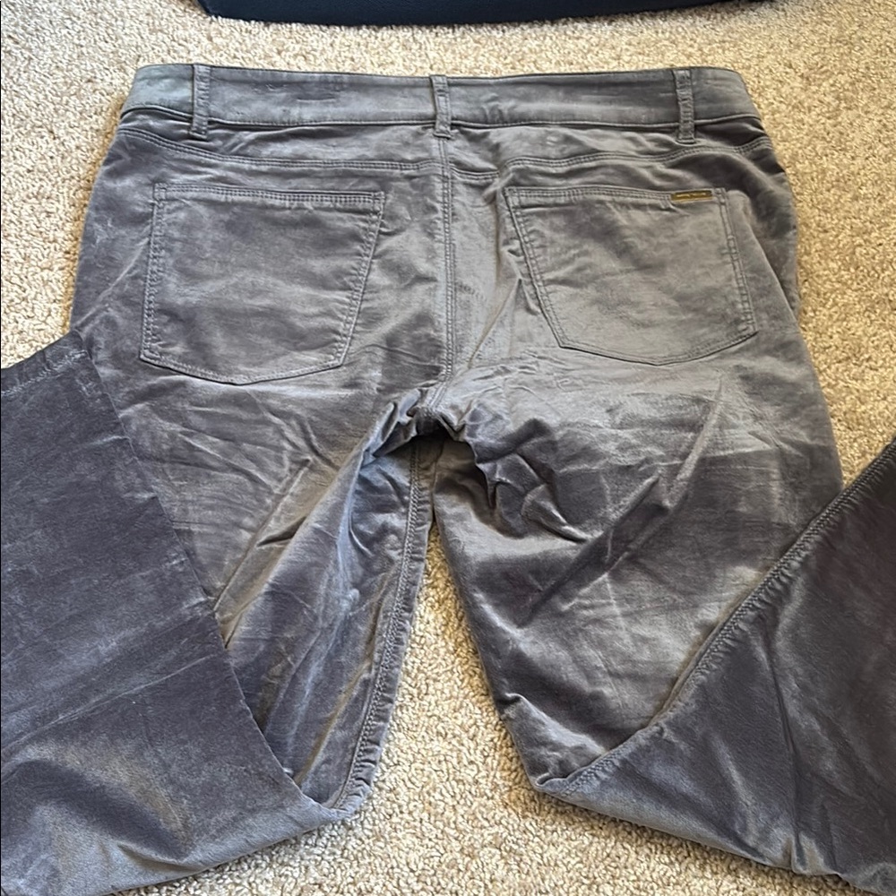 Gray Velvet Pants
